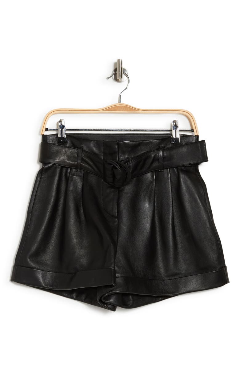 FRAME Leather Paperbag Shorts | Nordstromrack