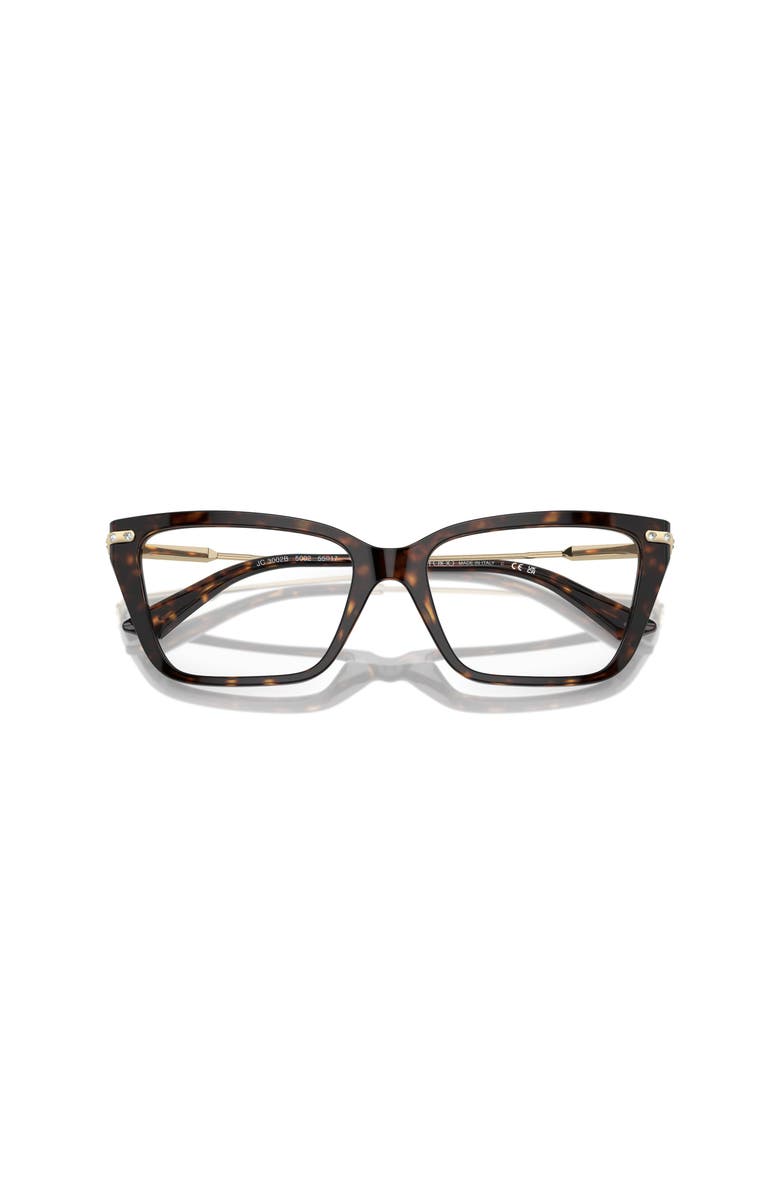 Jimmy Choo 53mm Cat Eye optical glasses, Alternate, color, Tortoise