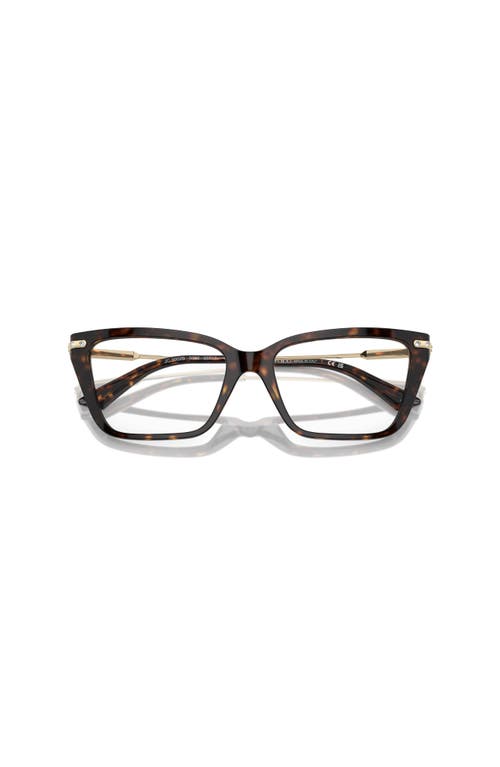 Jimmy Choo 55mm Cat Eye Optical Glasses In Brown