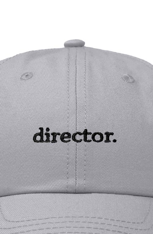 Dalix Director Embroidered Low Crown Cap In Gray