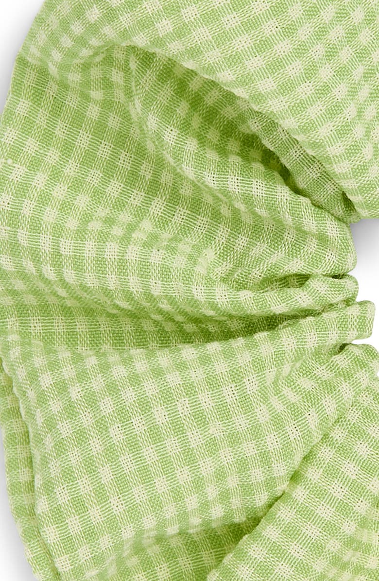 L. Erickson Sunstar Gingham Scrunchie, Alternate, color, Green