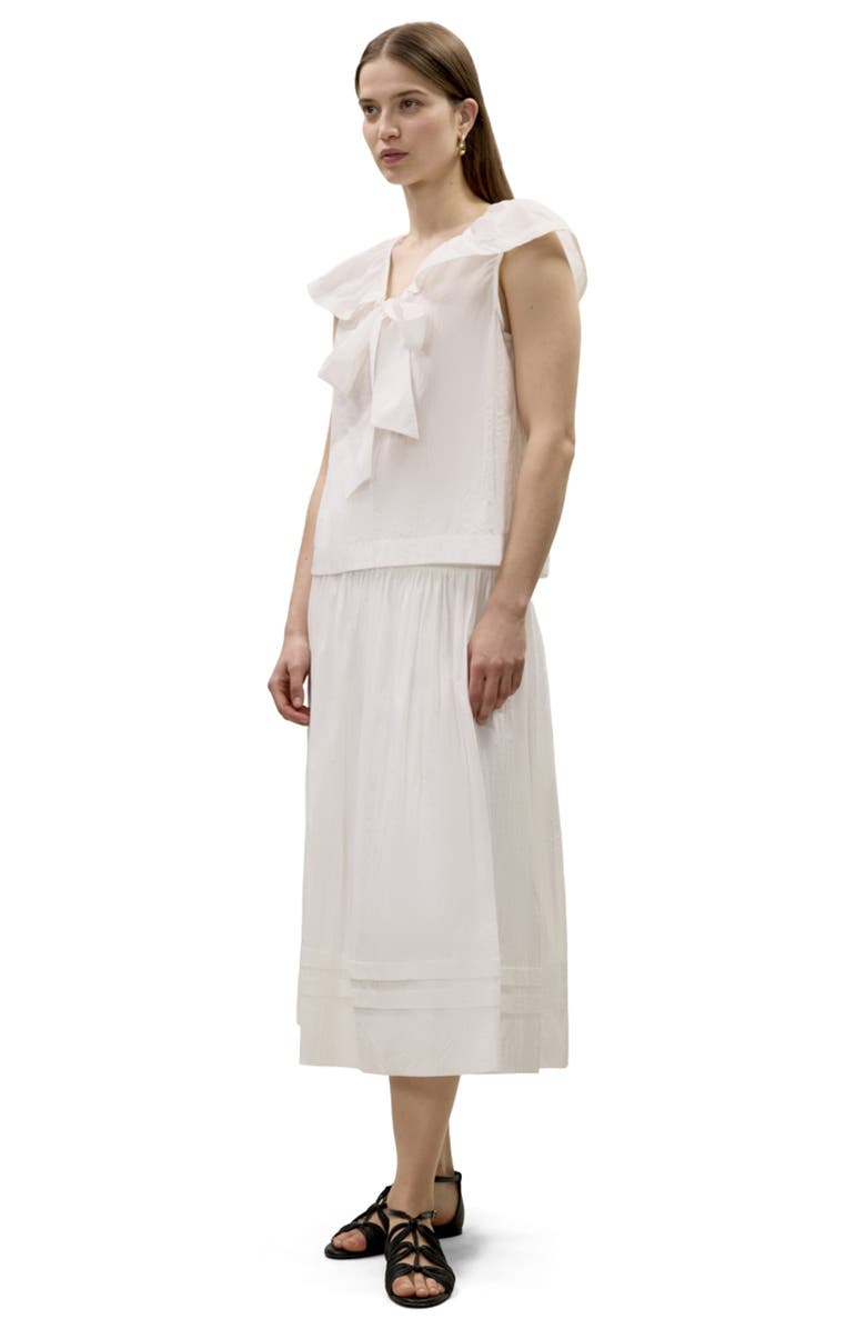 Rebecca Taylor Marietta Crinkle Top, Alternate, color, Milk
