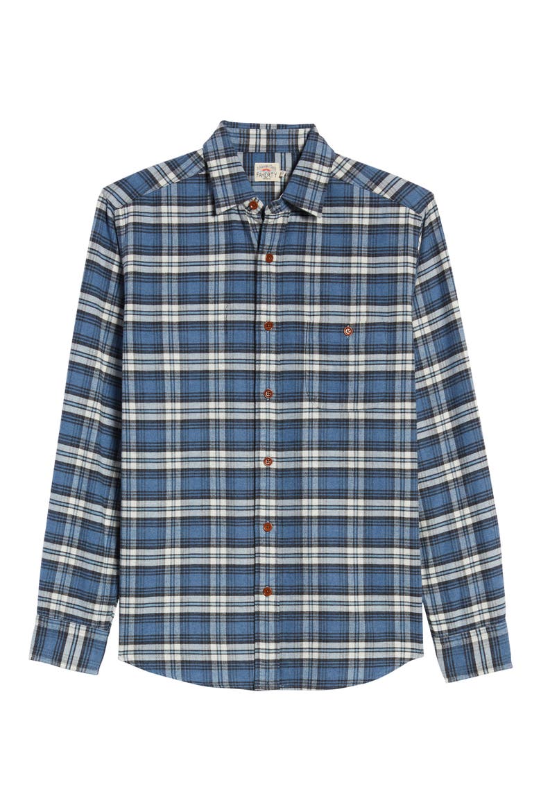 Seaview Long Sleeve Flannel Button-Up Shirt, Alternate, color, WAGONEER PLAID