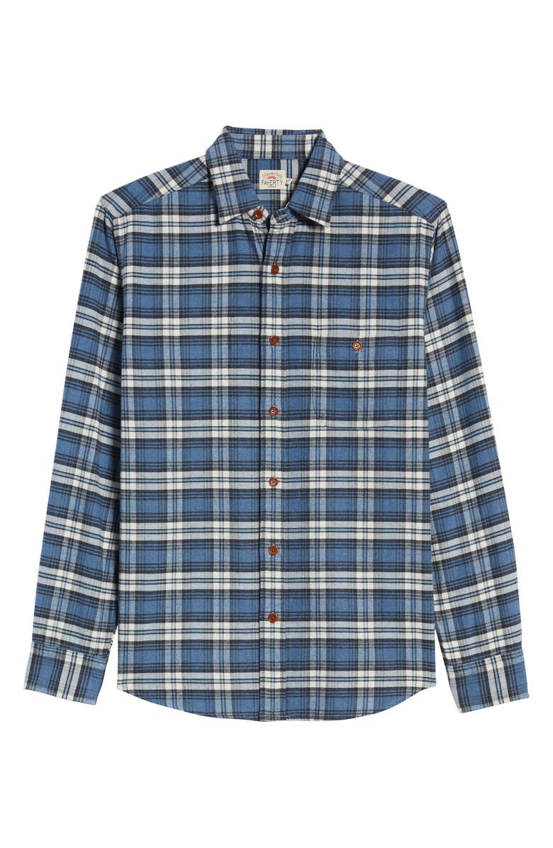 Faherty Seaview Long Sleeve Flannel Button-Up Shirt, Alternate, color, 