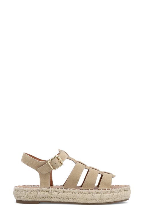 Mia Danette Platform Gladiator Sandal In Natural