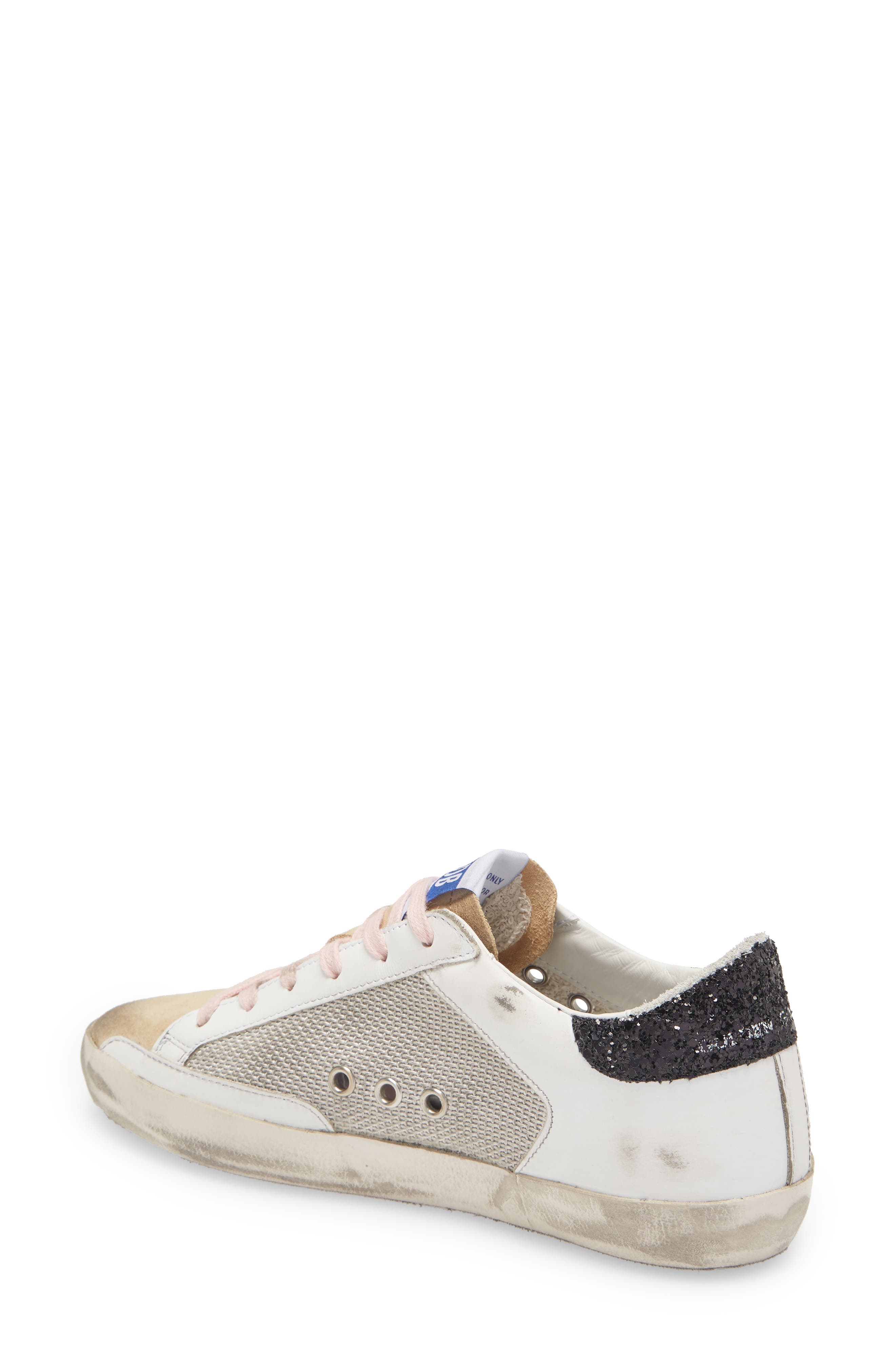 Super-Star Low Top Sneaker (Nordstrom Exclusive), Alternate, color, SILVER/ WHITE/ BROWN/ BLACK