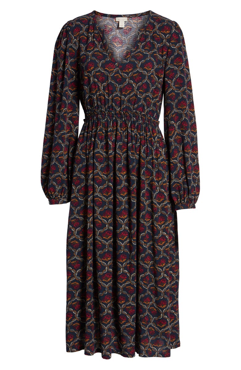 Hinge Print Midi Dress, Alternate, color,