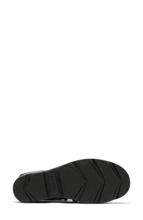 Sorel Joanie Iv Lace Wedge Sandal In Black/black