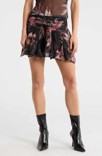AllSaints Erica Floral Miniskirt