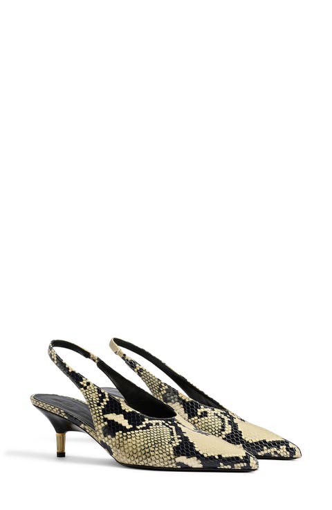 Bella Kitten Heel Slingback Pump (Women)