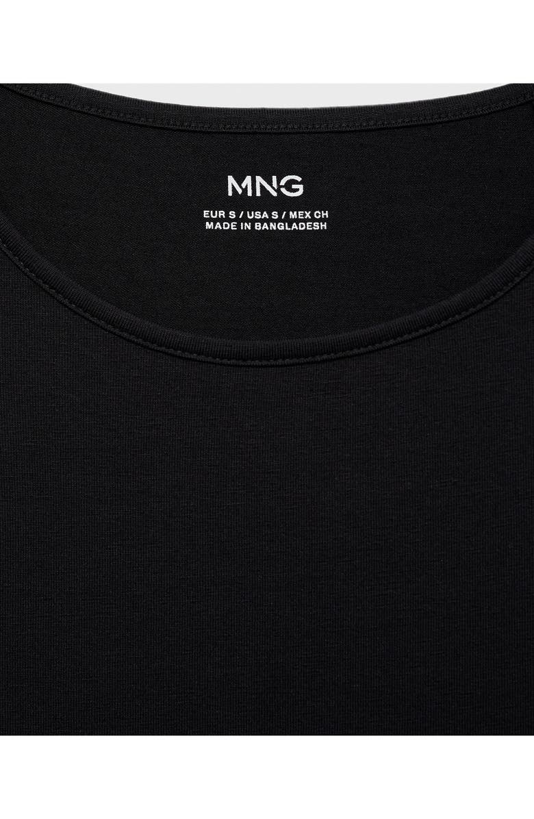 MANGO TEEN Knit Maxi Dress, Alternate, color, Black