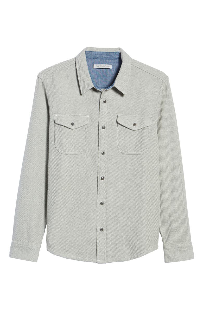 Outerknown Blanket Cotton Twill Button-Up Shirt, Alternate, color, 