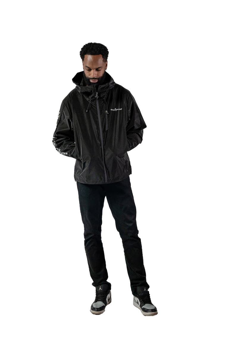 Men's Wind Rain Shell Jacket, Alternate, color, BLACK DIAMOND