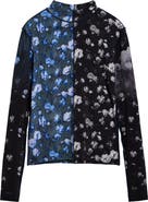 Desigual Floral Print Long Sleeve Shirt