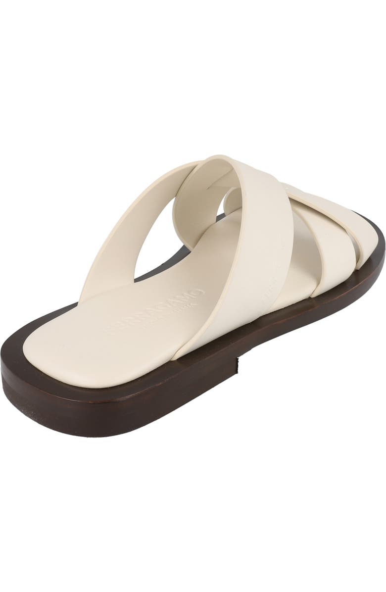 FERRAGAMO Crossover Slide Sandal, Alternate, color,