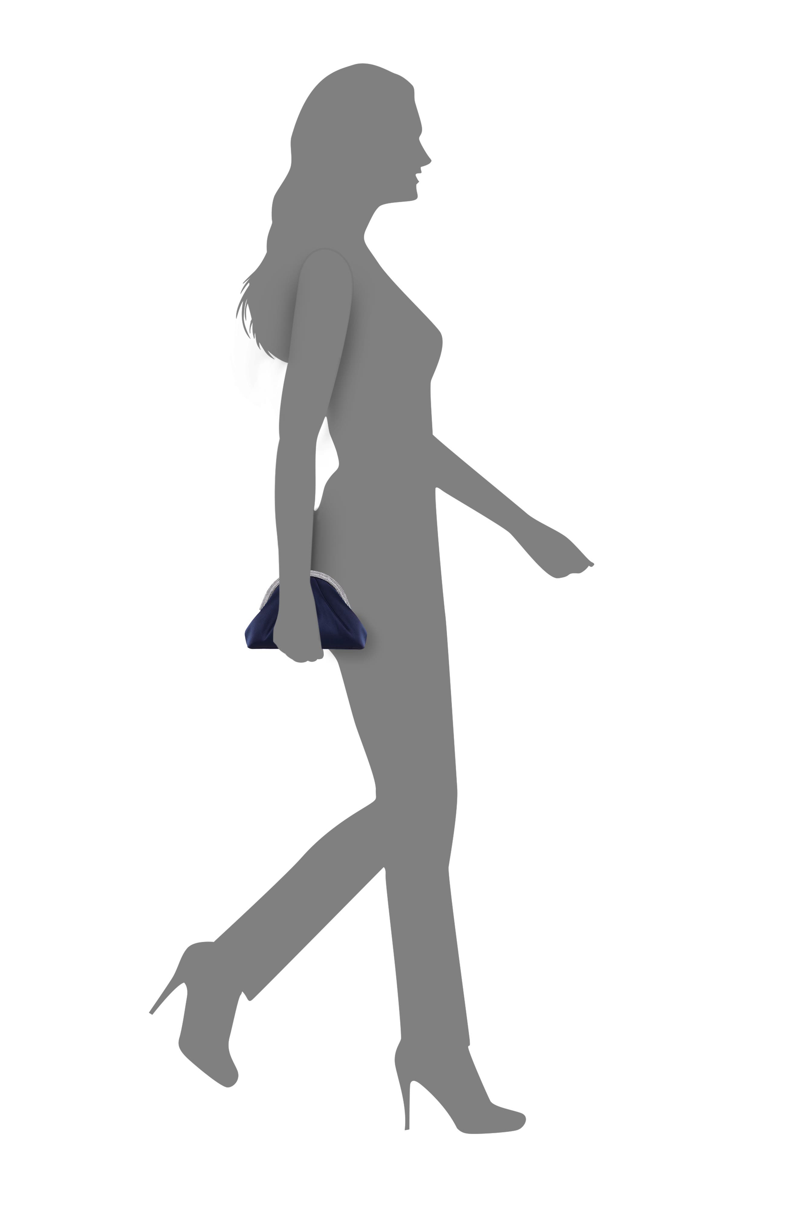 Jane Frame Clutch, Alternate, color, NAVY
