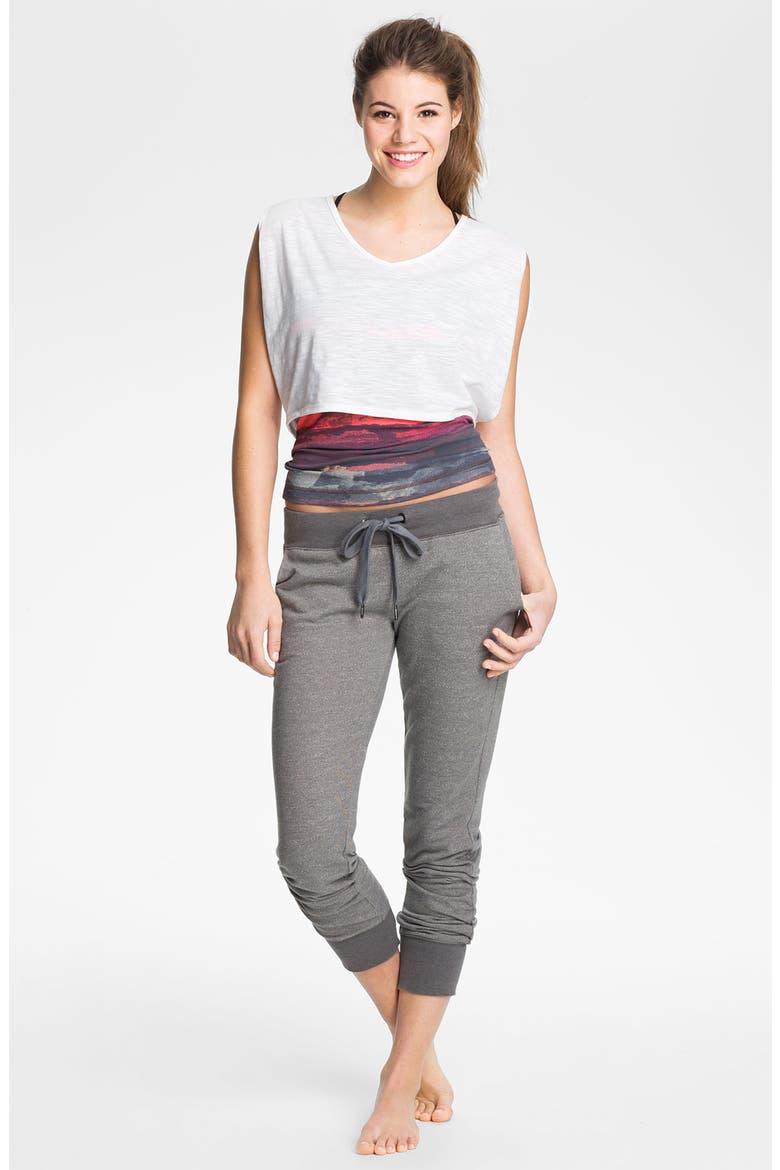 Heathered Sweatpants, Alternate, color, GREY- PEWTER