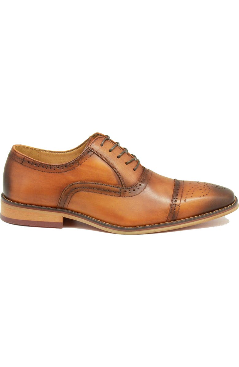 La Milano Lorenzo Cap Toe Oxford, Alternate, color, Cognac