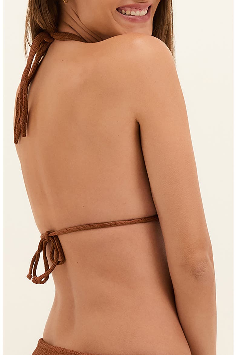 Firenze Bia Tube Bikini Top, Alternate, color, BROWN