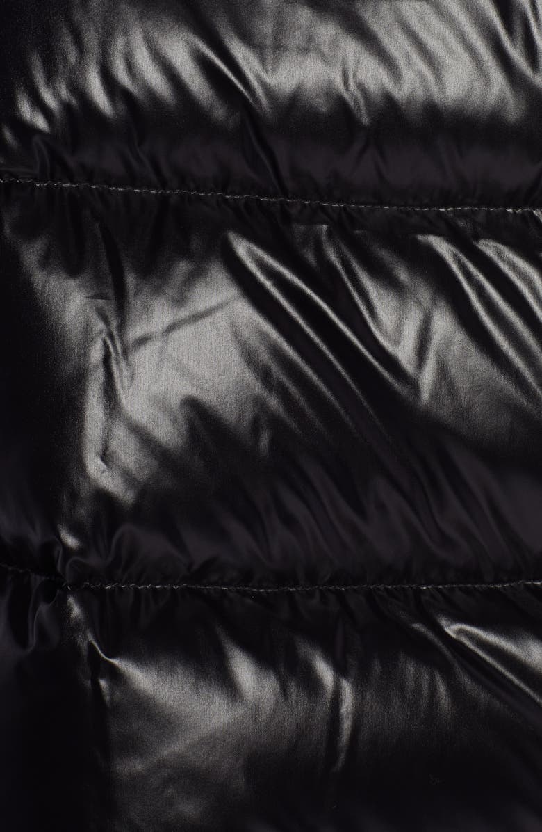 Moncler Laiche Quilted Hooded Down Jacket with Removable Faux Fur Trim, Alternate, color,