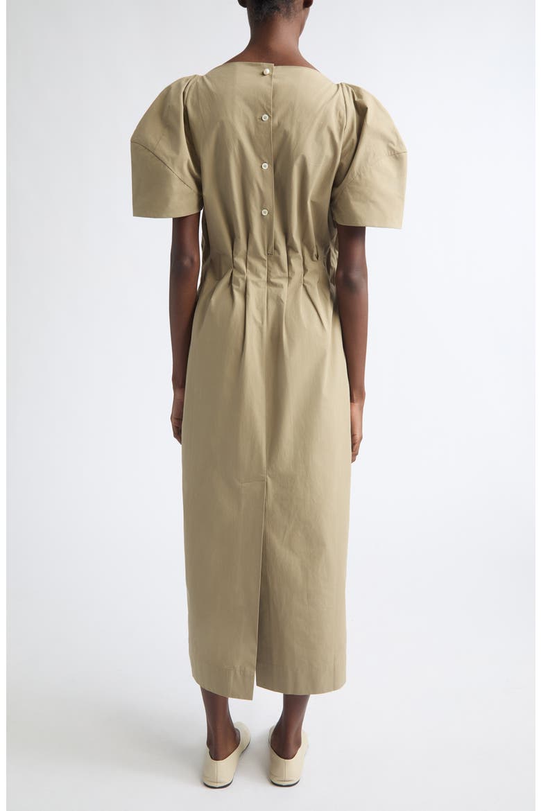 Maddie Cotton Midi Dress, Alternate, color, SAND