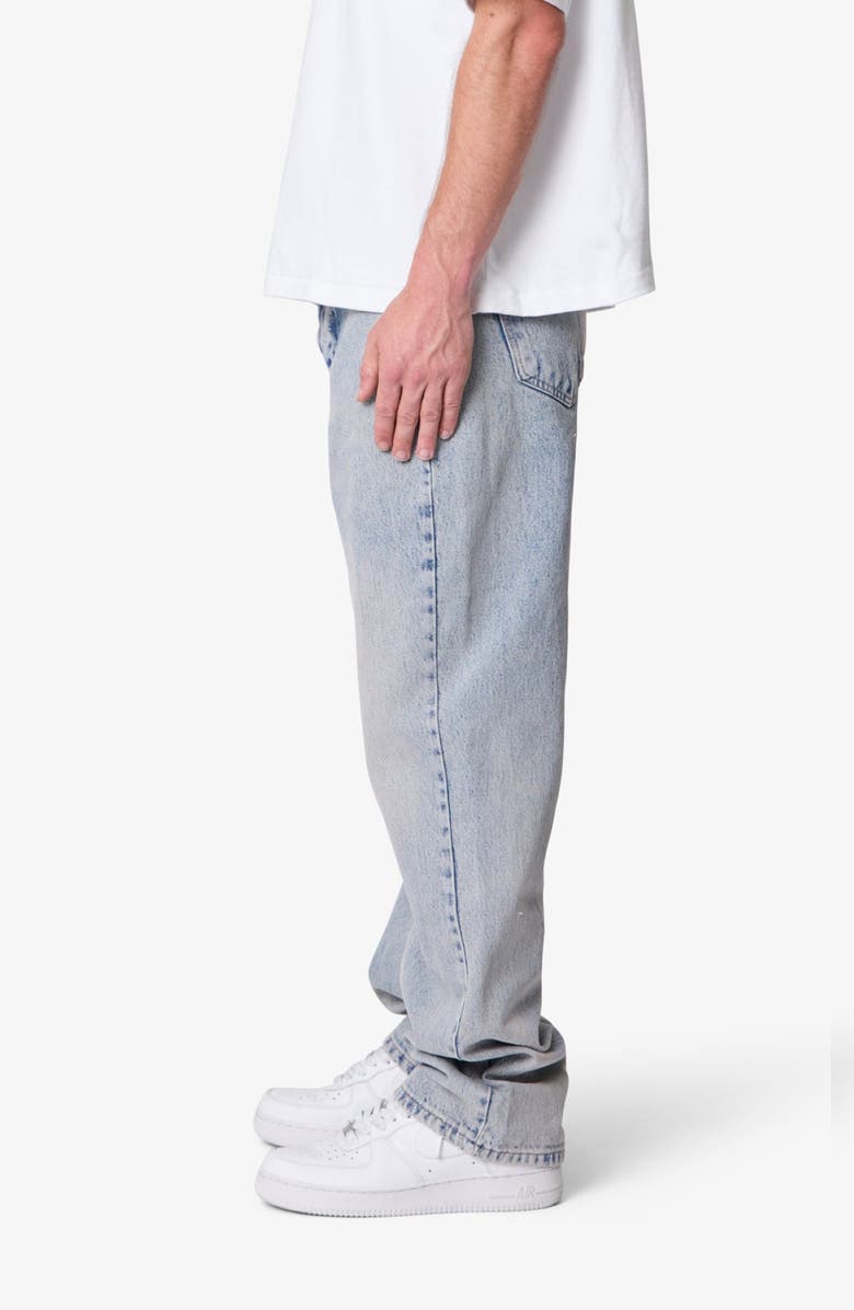 mnml Baggy Denim Jeans, Alternate, color, Light Sand Washed Blue