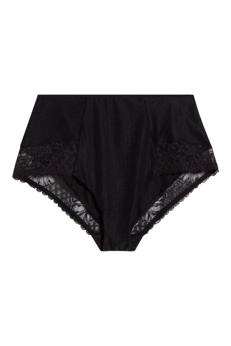 Sublime High Waist Support Briefs, Alternate, color, BLACK