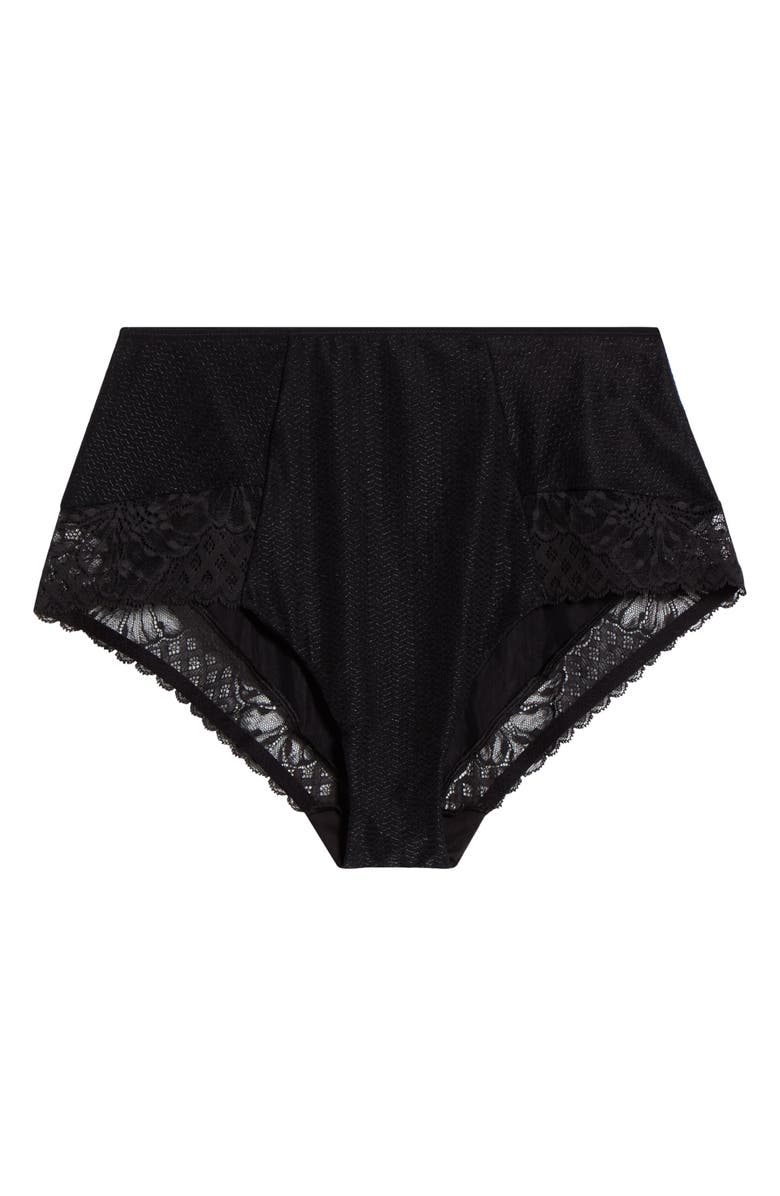 Chantelle Lingerie Sublime High Waist Support Briefs, Alternate, color, Black