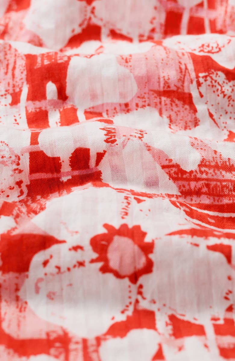 Seasalt Cornwall Radiance Floral Organic Cotton Button-Up Shirt, Alternate, color, Patchwork Bloom Chalk