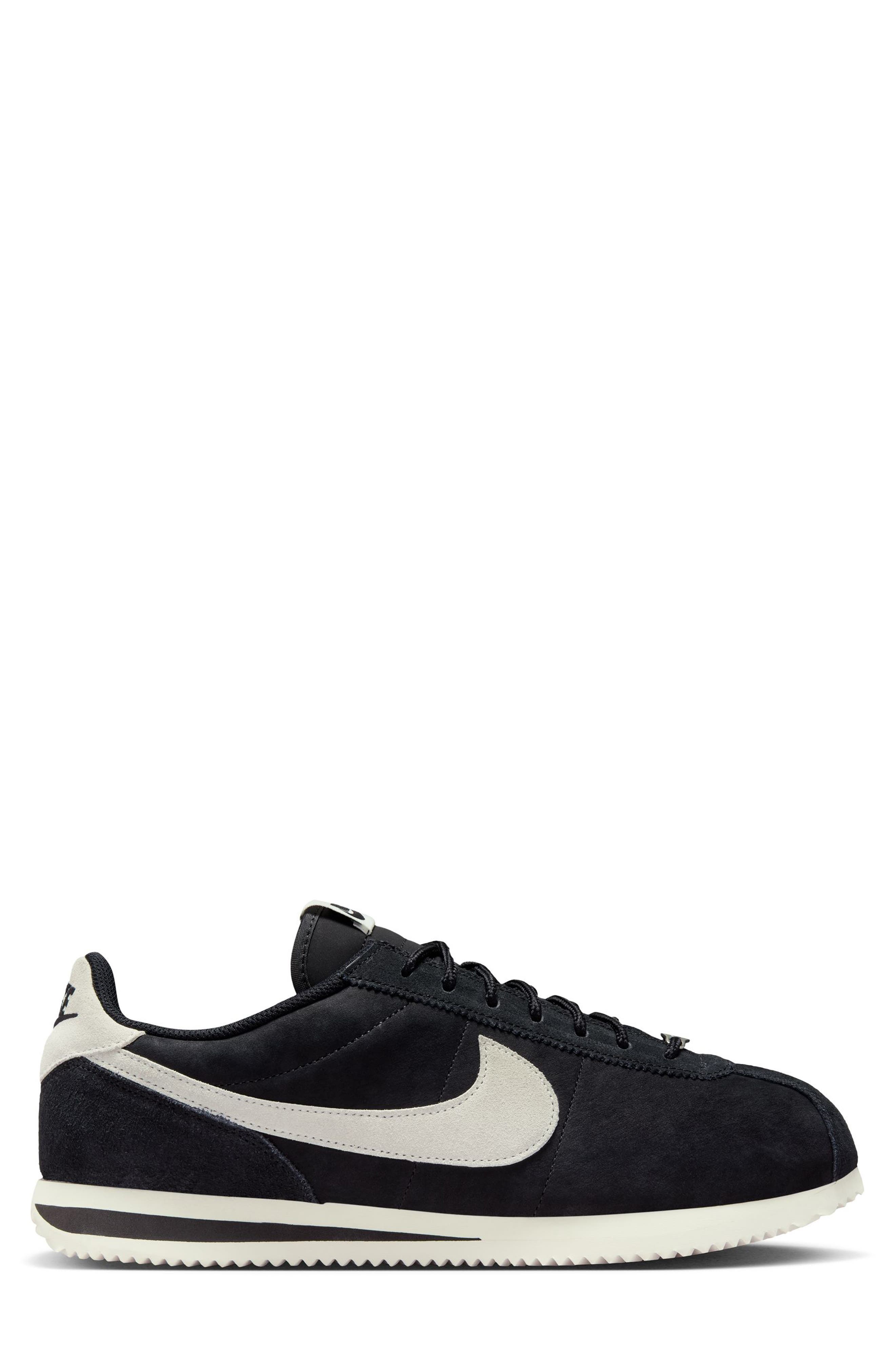 Nike Cortez Premium Sneaker, Alternate, color, Black/ Sail