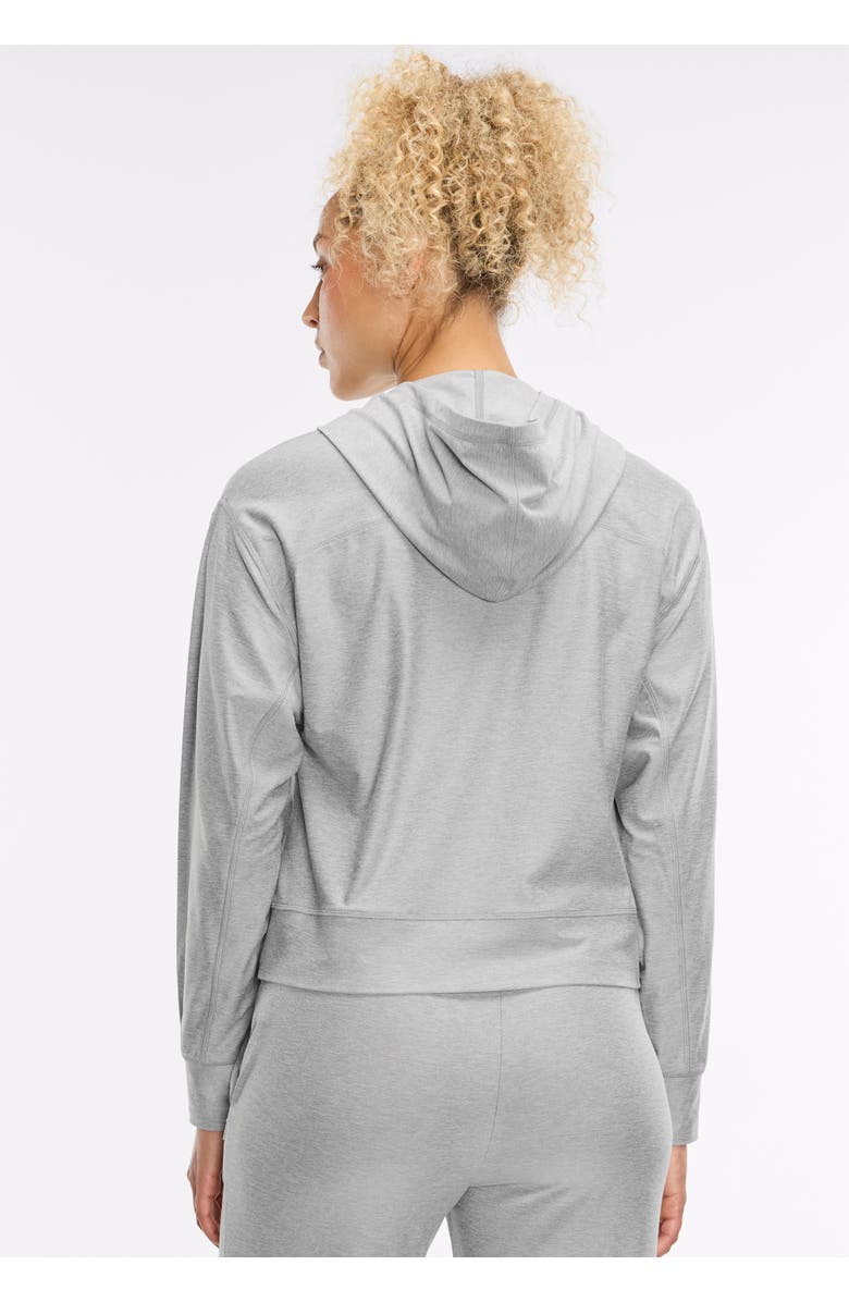 Peloton Dreamblend Curved Yoke Pullover Hoodie, Alternate, color, Light Heather Grey