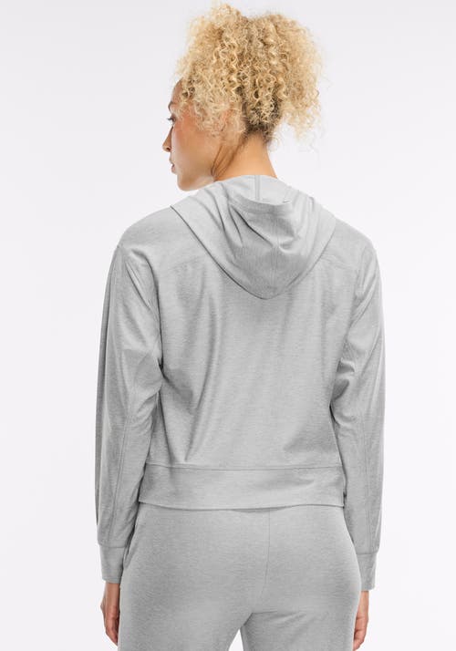 Peloton Dreamblend Curved Yoke Pullover Hoodie In Gray