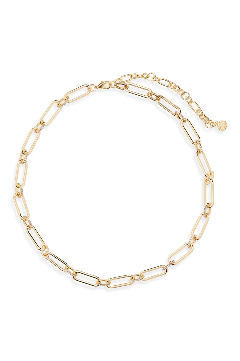 Delia Chain Necklace, Main, color, CLEAR GOLD