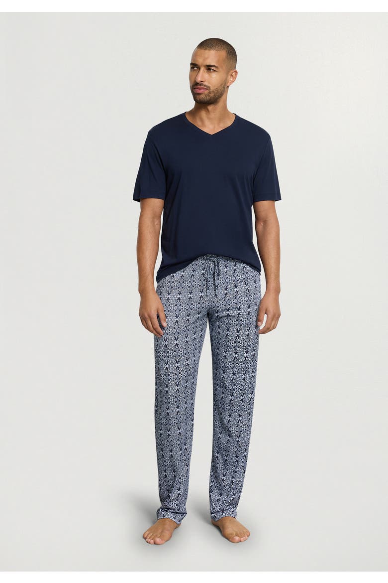 Night And Day Cotton Drawstring Pants, Alternate, color, Heritage Tiles