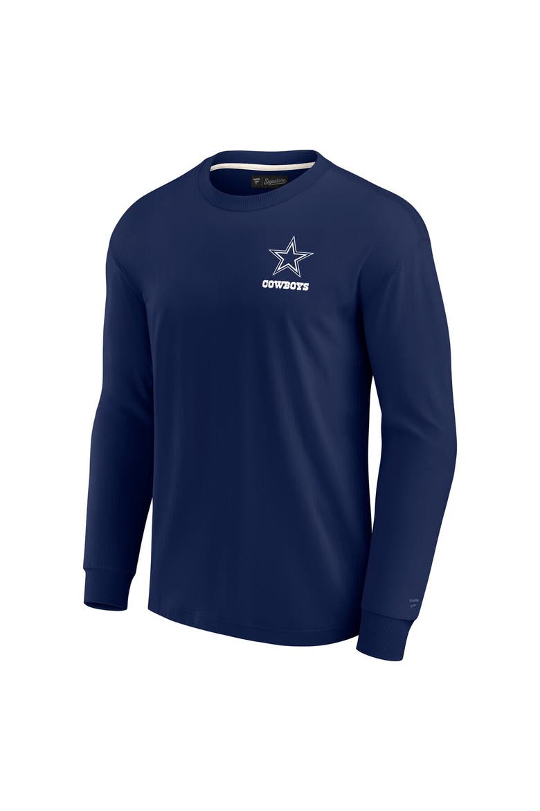 Unisex Fanatics Signature Navy Dallas Cowboys Elements Super Soft Long Sleeve T-Shirt, Alternate, color, Navy