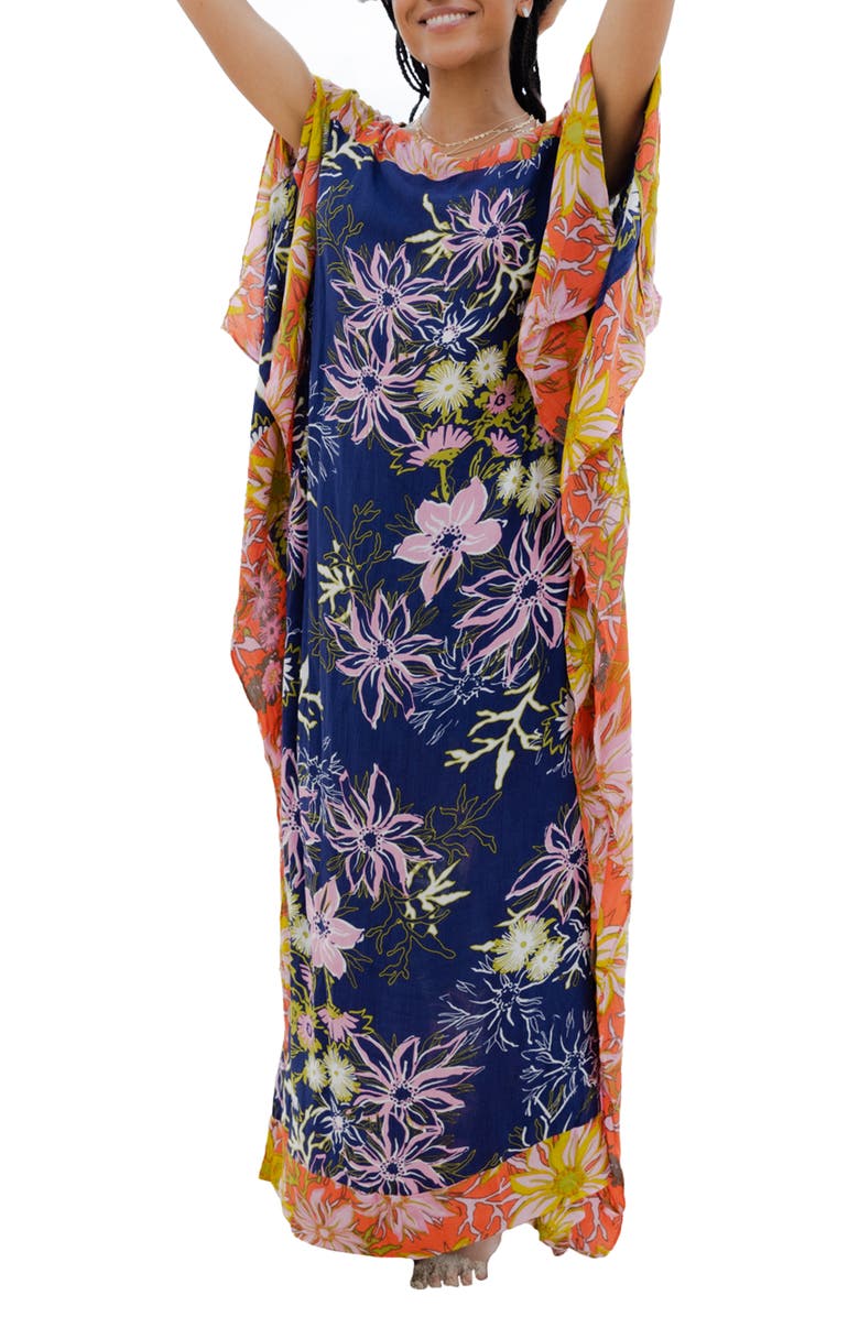 SAACHI Floral Kaftan, Main, color,