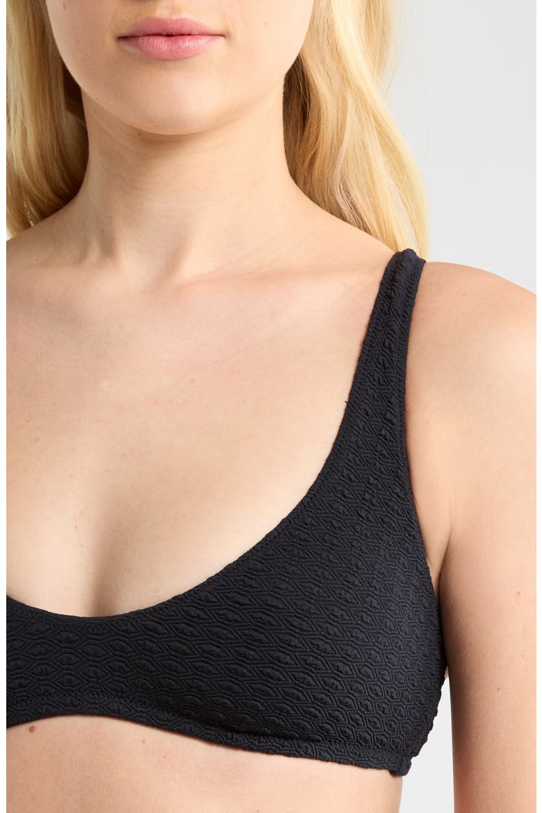 Haleiwa Bralette Bikini Top, Alternate, color, ANTHRACITE