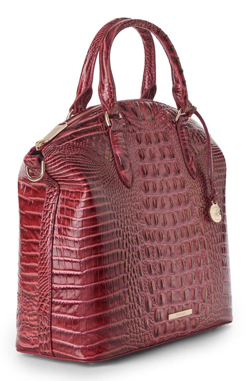 Brahmin Large Duxbury Croc Embossed Leather Satchel