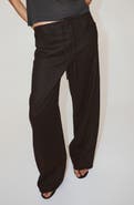 MANGO Bow Linen Pants