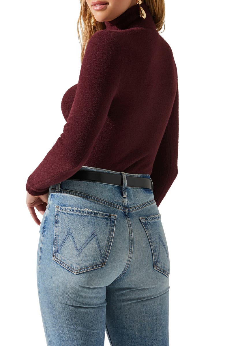 ASTR the Label Izabella Sweater, Alternate, color, Wine