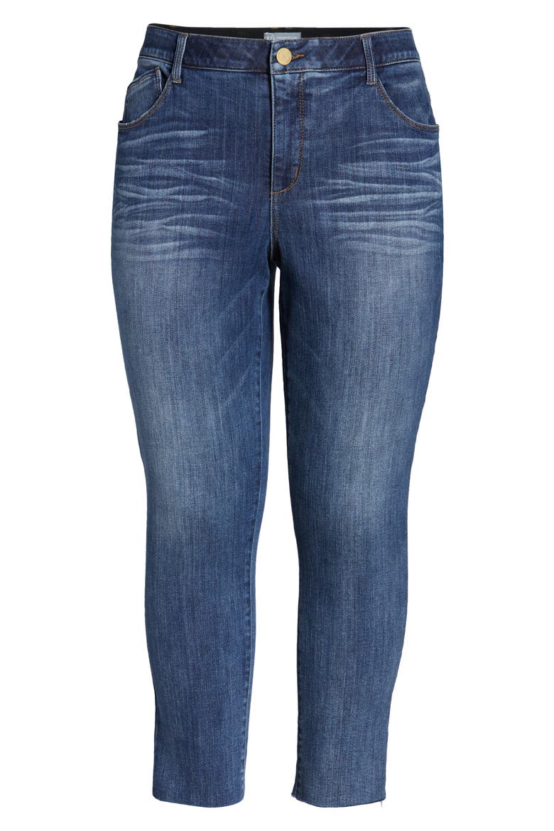 'Ab'Solution Crop Skinny Jeans, Alternate, color, BLUE