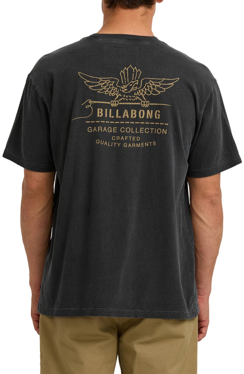 Billabong Wingspan Garage Short Sleeve Graphic T-Shirt, Alternate, color, Washed Black