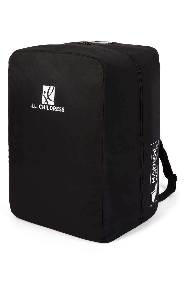 J.L. Childress Elite Padded Travel Bag for Infant Car Seat & Stroller Combo, Main, color, Black