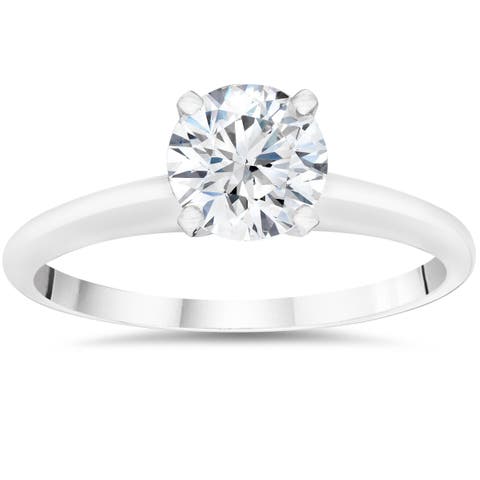 1/2ct Lab Grown Diamond Solitaire Engagement Ring 14k Gold