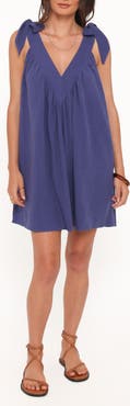 Petal & Pup Trina Tie Shoulder Shift Minidress