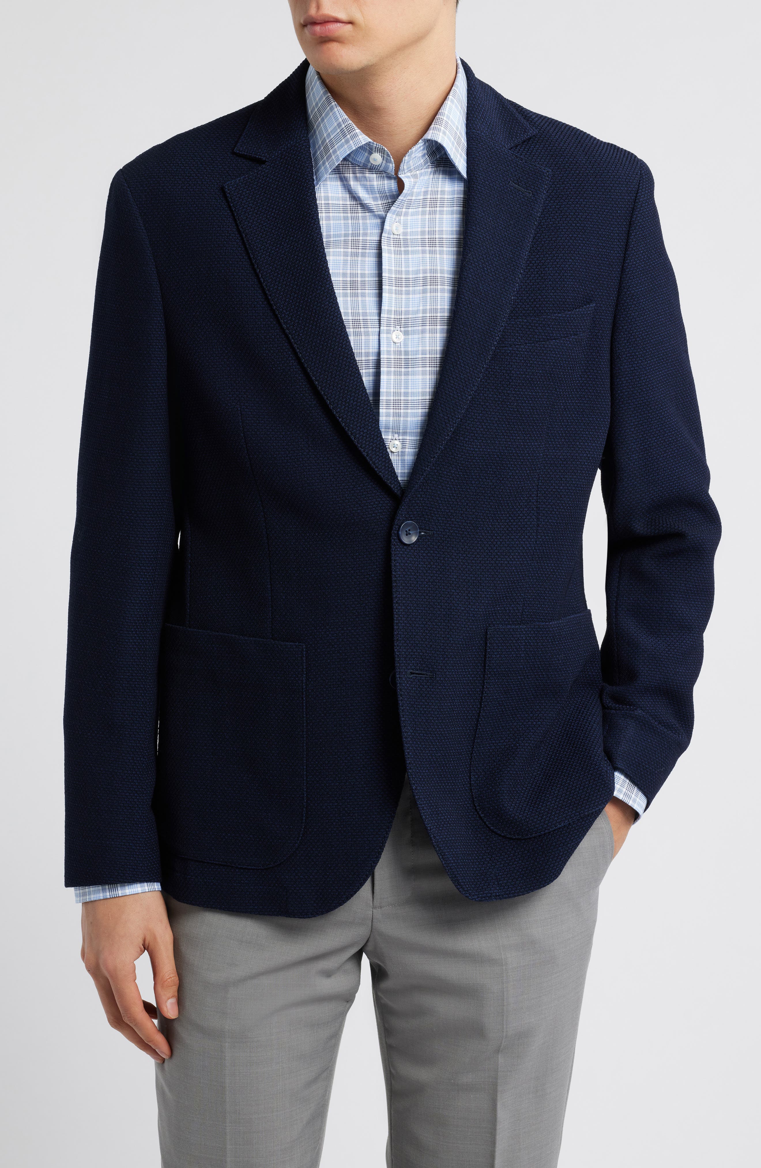 Nordstrom Henrik Trim Fit Italian Wool Blend Jacket