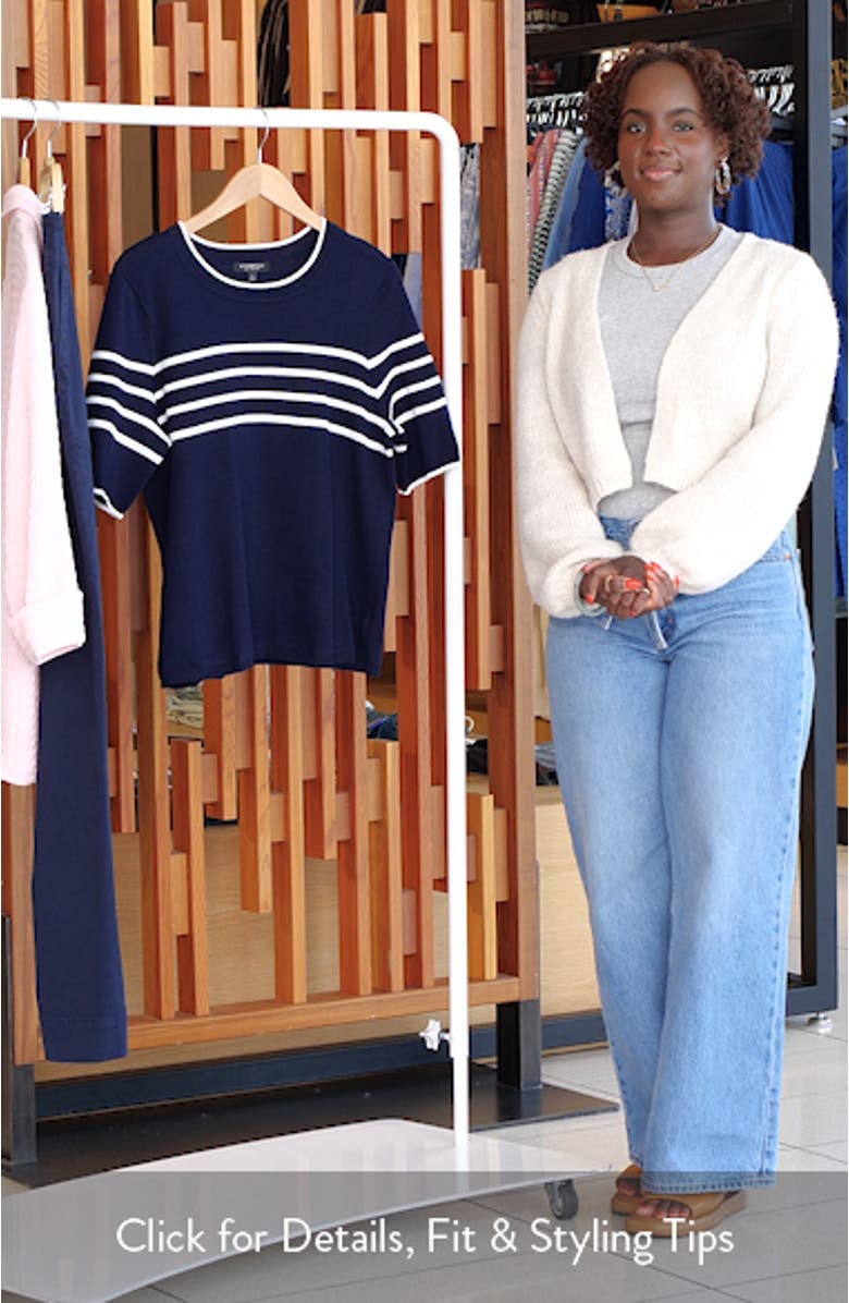 Short Sleeve Crewneck Sweater, sales video thumbnail