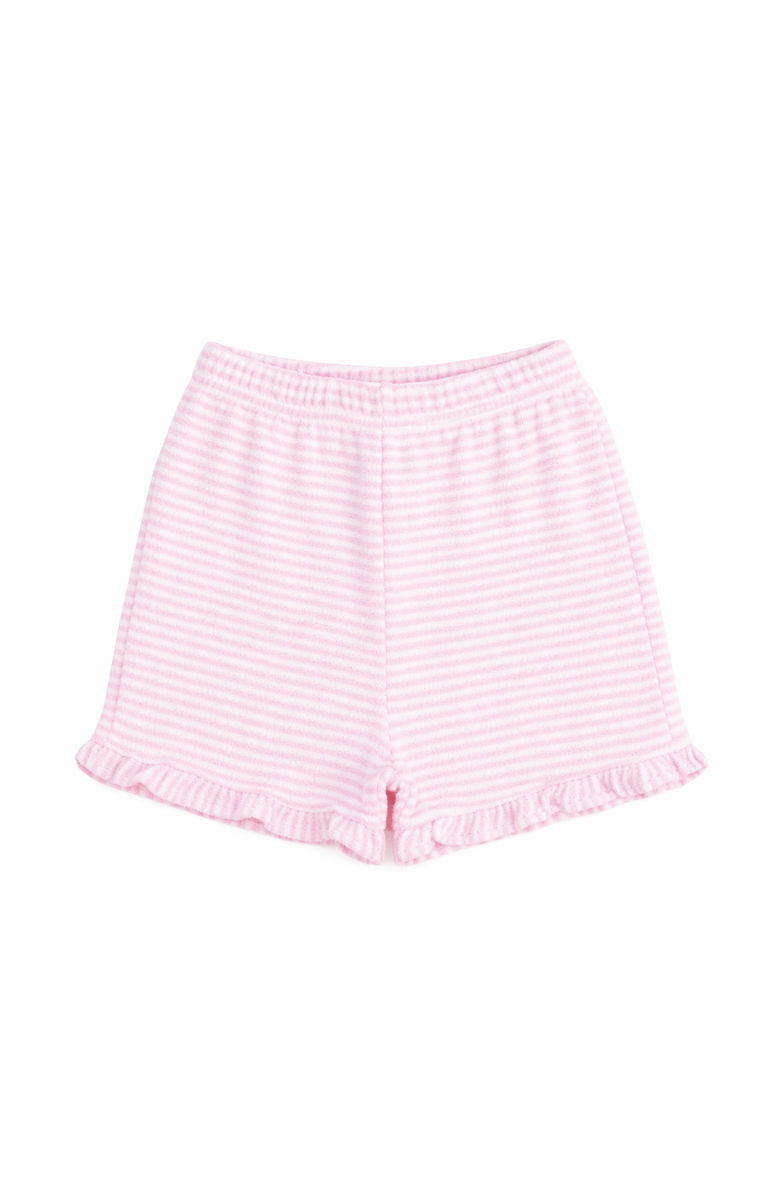 Florence Eiseman Stripe Terry Shorts, Main, color, Pink/White