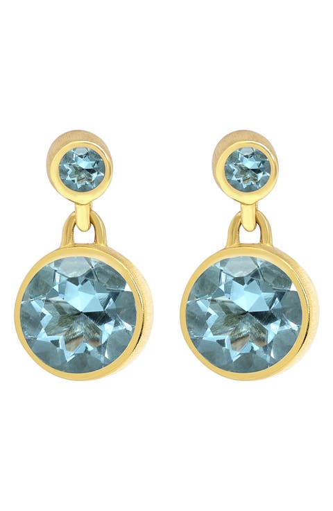 Signature Droplet Drop Stud Earrings