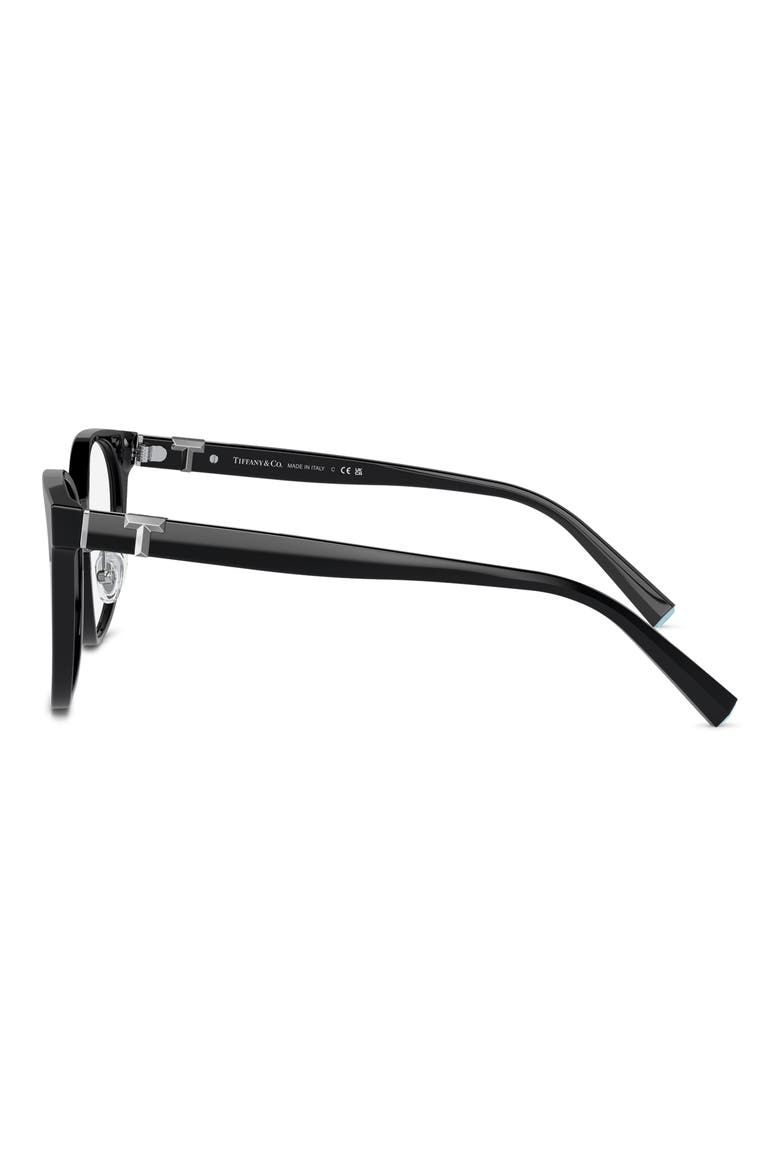 Phantos 53mm Round Optical Glasses, Alternate, color, BLACK